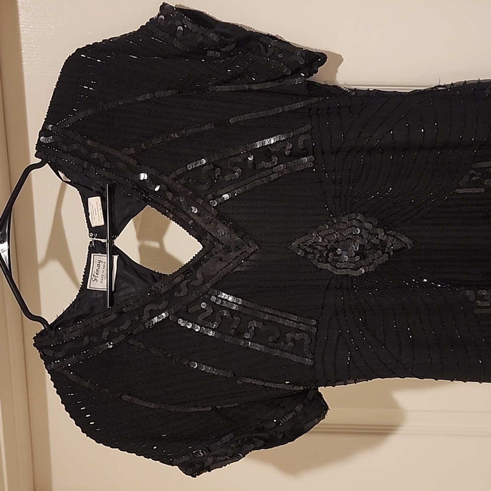 Stenay vintage beaded silk dress 8